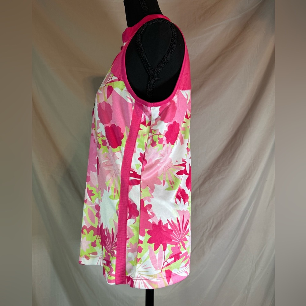 PGA Tour Apparel Sleeveless Floral Polo 🌸⛳ - Picture 6 of 7